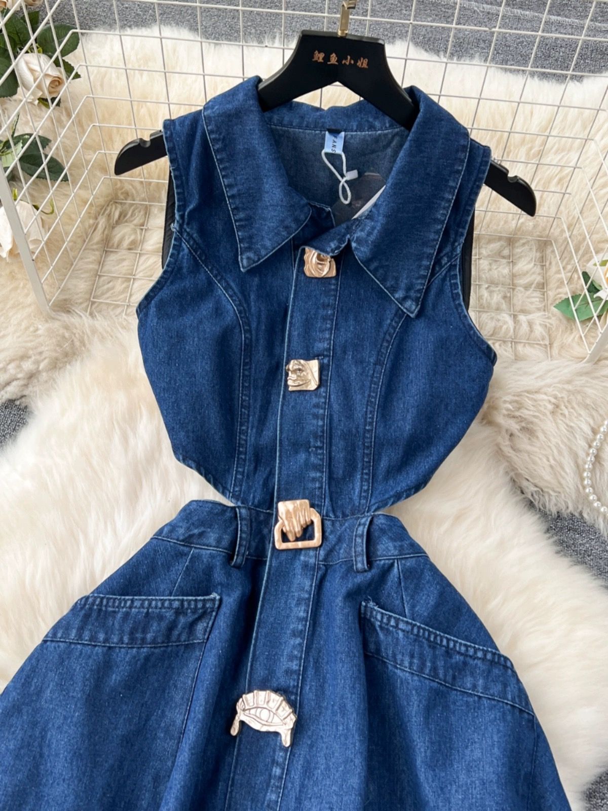 Denim baddie dress DD53 image