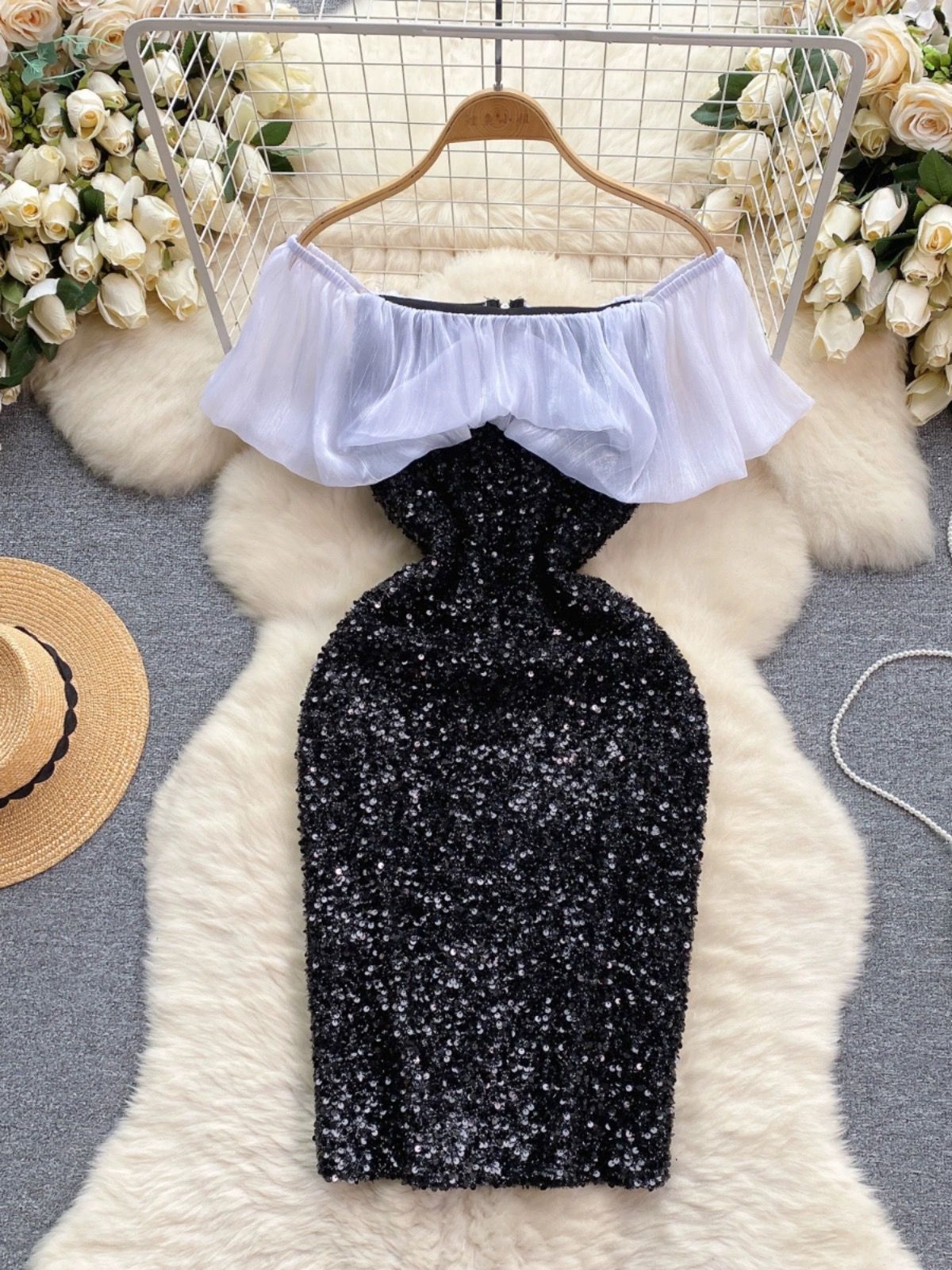 New York night life sequin dress FBC242 image