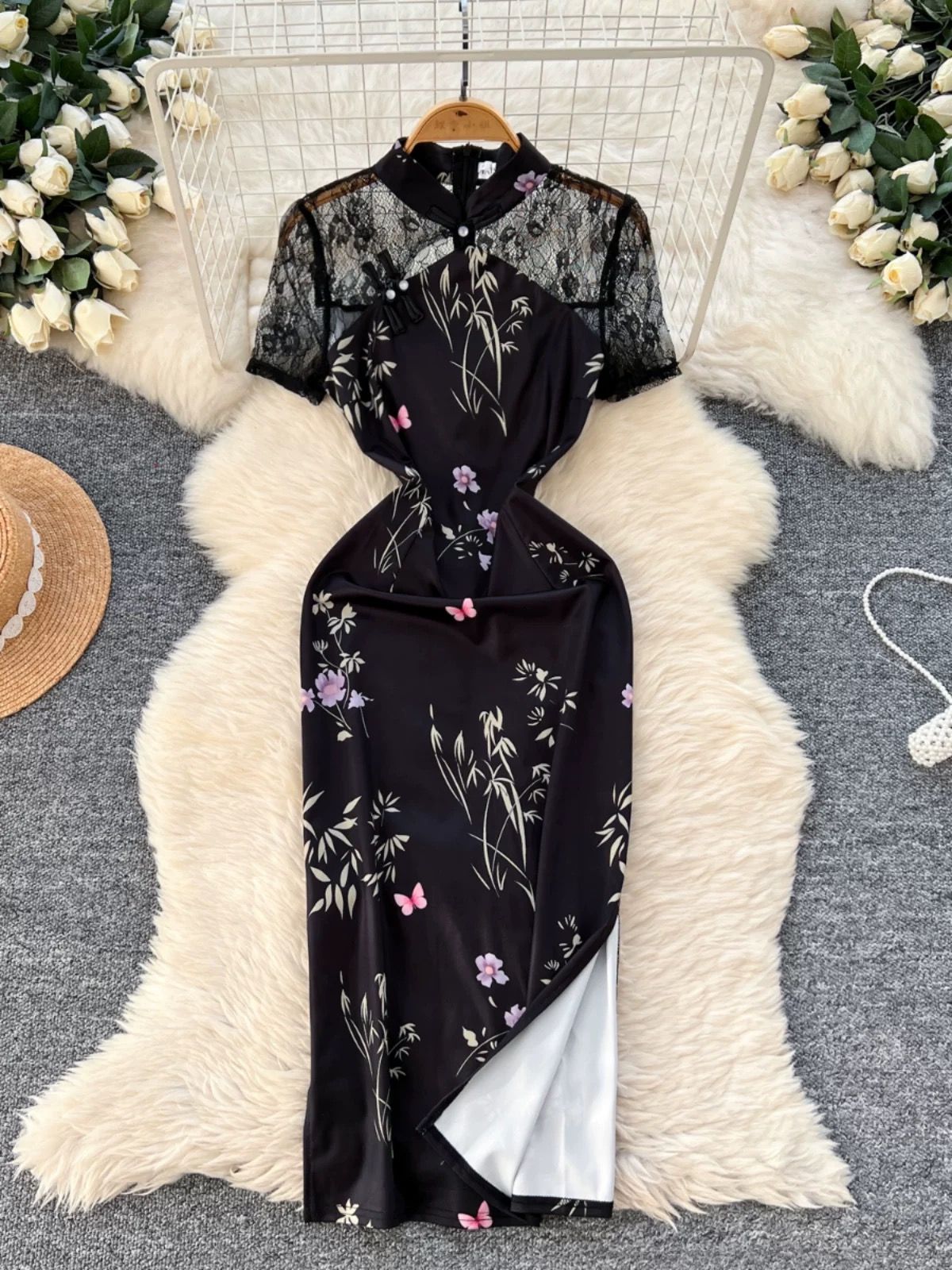 Lagos Angel qipao dress Q232 image