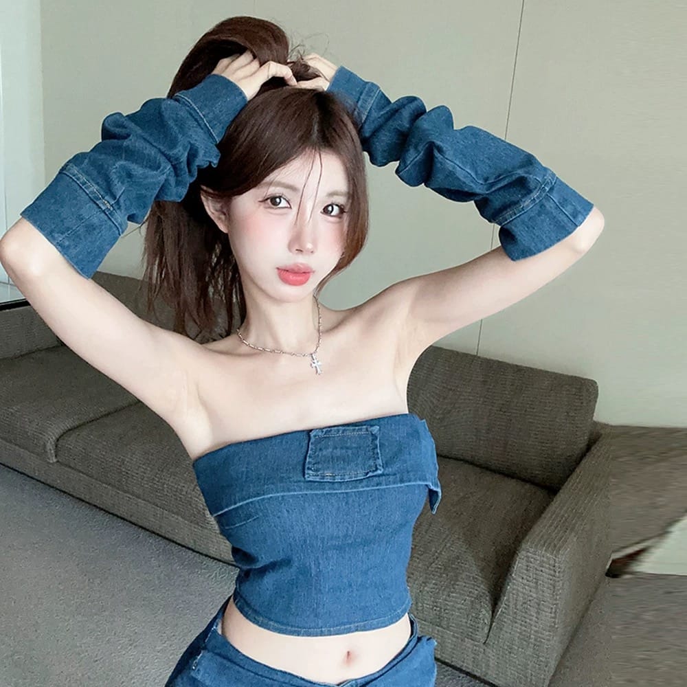 Can’t forget me denim set DTP208 image