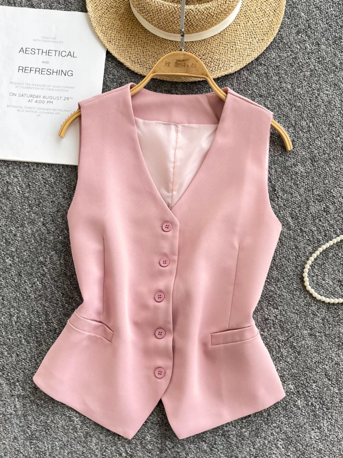 Acting different waist coat top FTO237 image