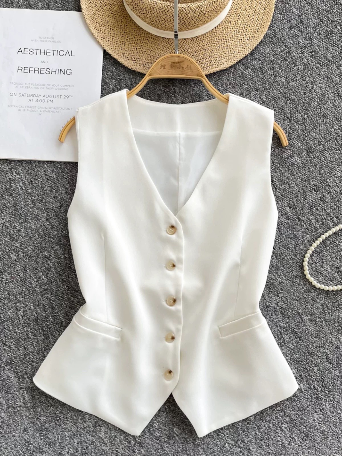 Acting different waist coat top FTO237 image