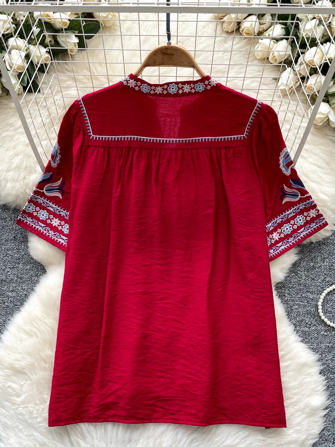 Sailing beauty embroidery top CTO624 image