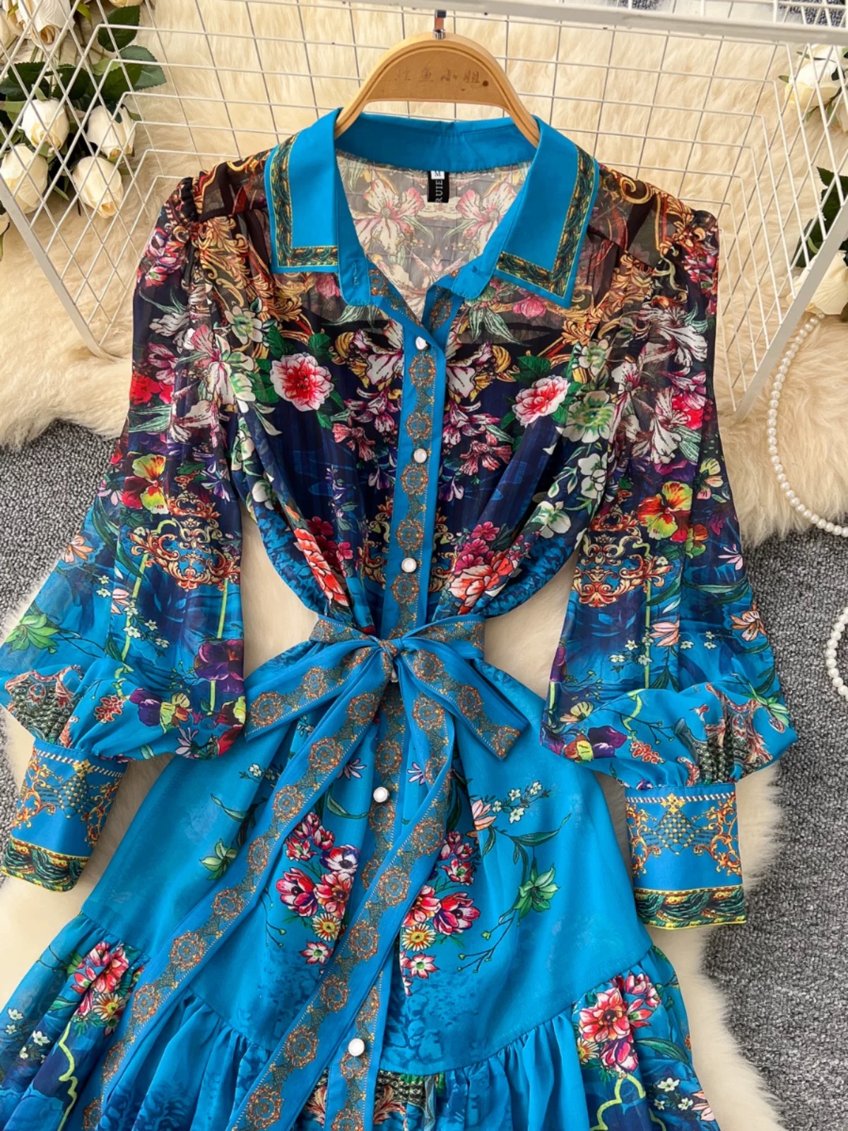 Her moment to shine print Dress ED186 image