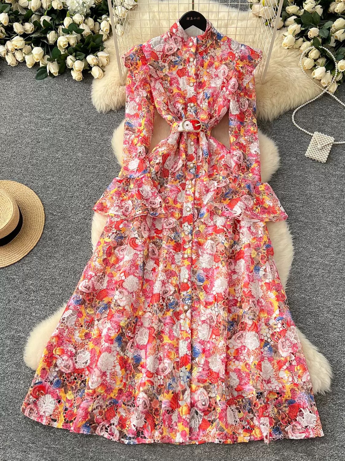 She slays high quality lace dress FD1307 image
