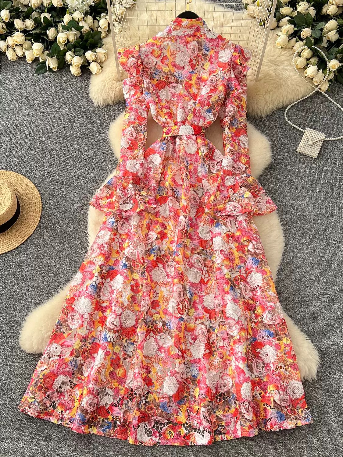 She slays high quality lace dress FD1307 image