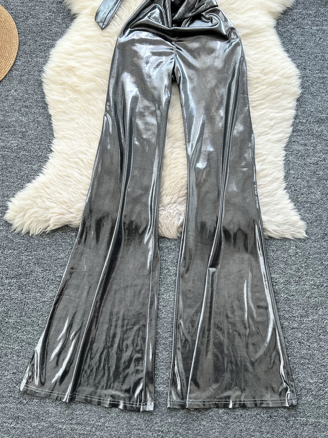 Formal best metallic jumpsuit FJS122 image