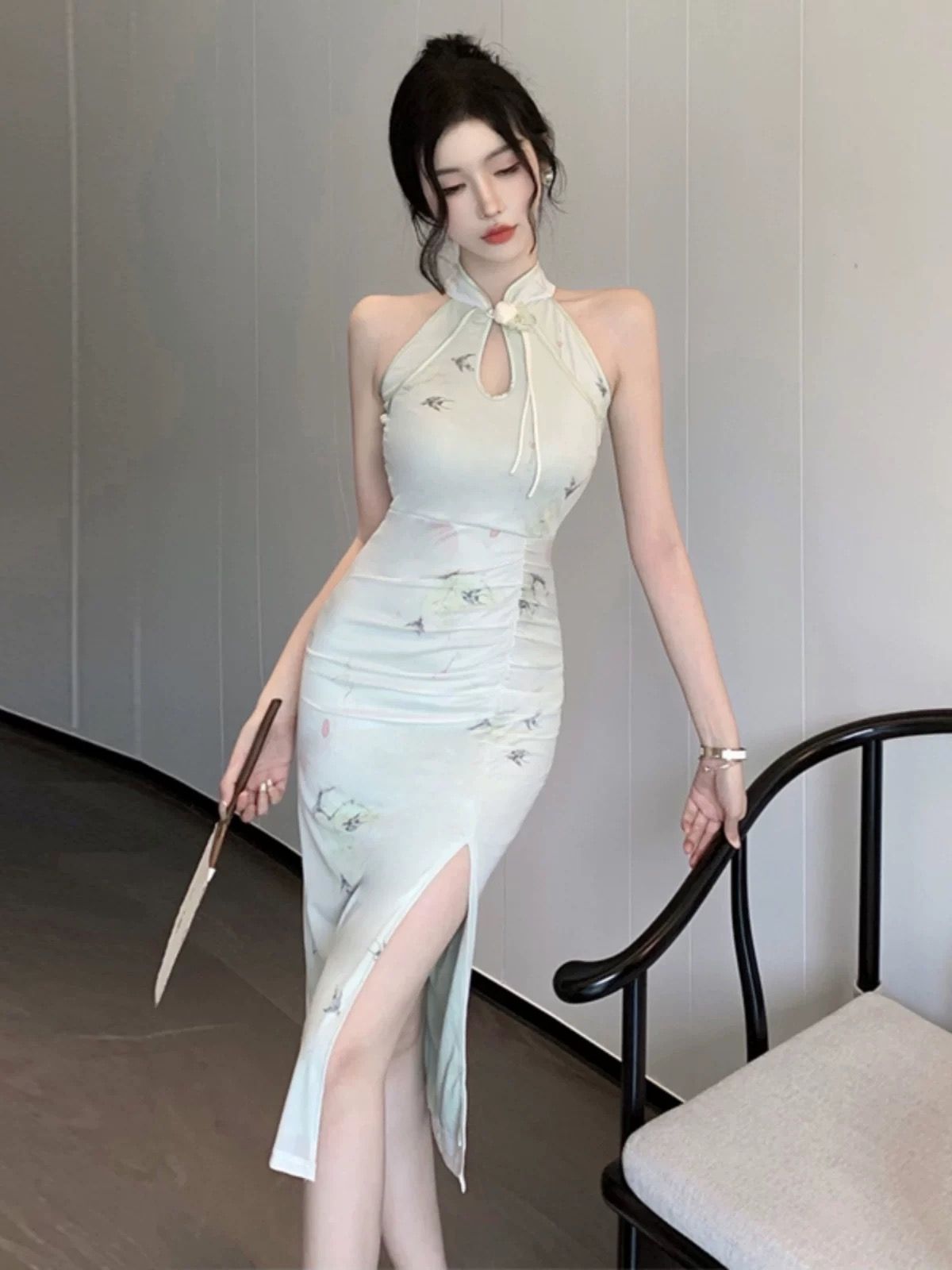 Its apparent qipao dress Q197 image