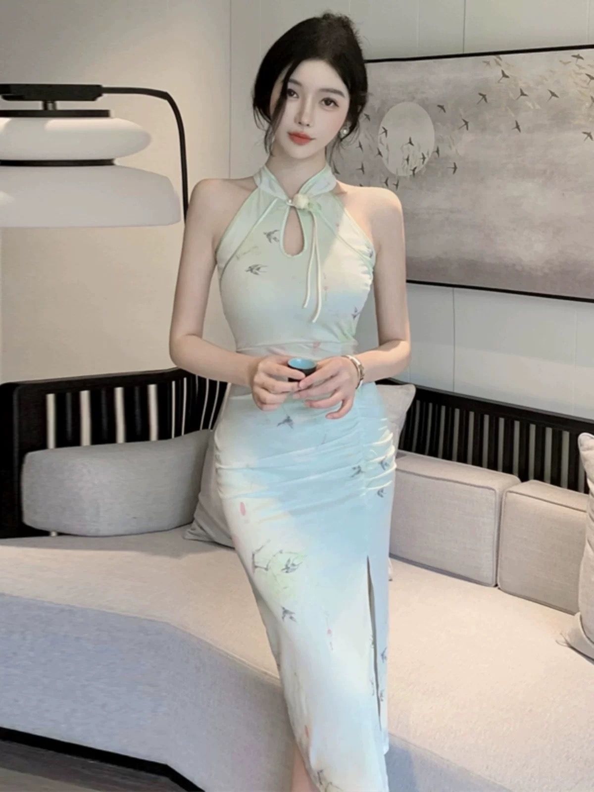 Its apparent qipao dress Q197 image