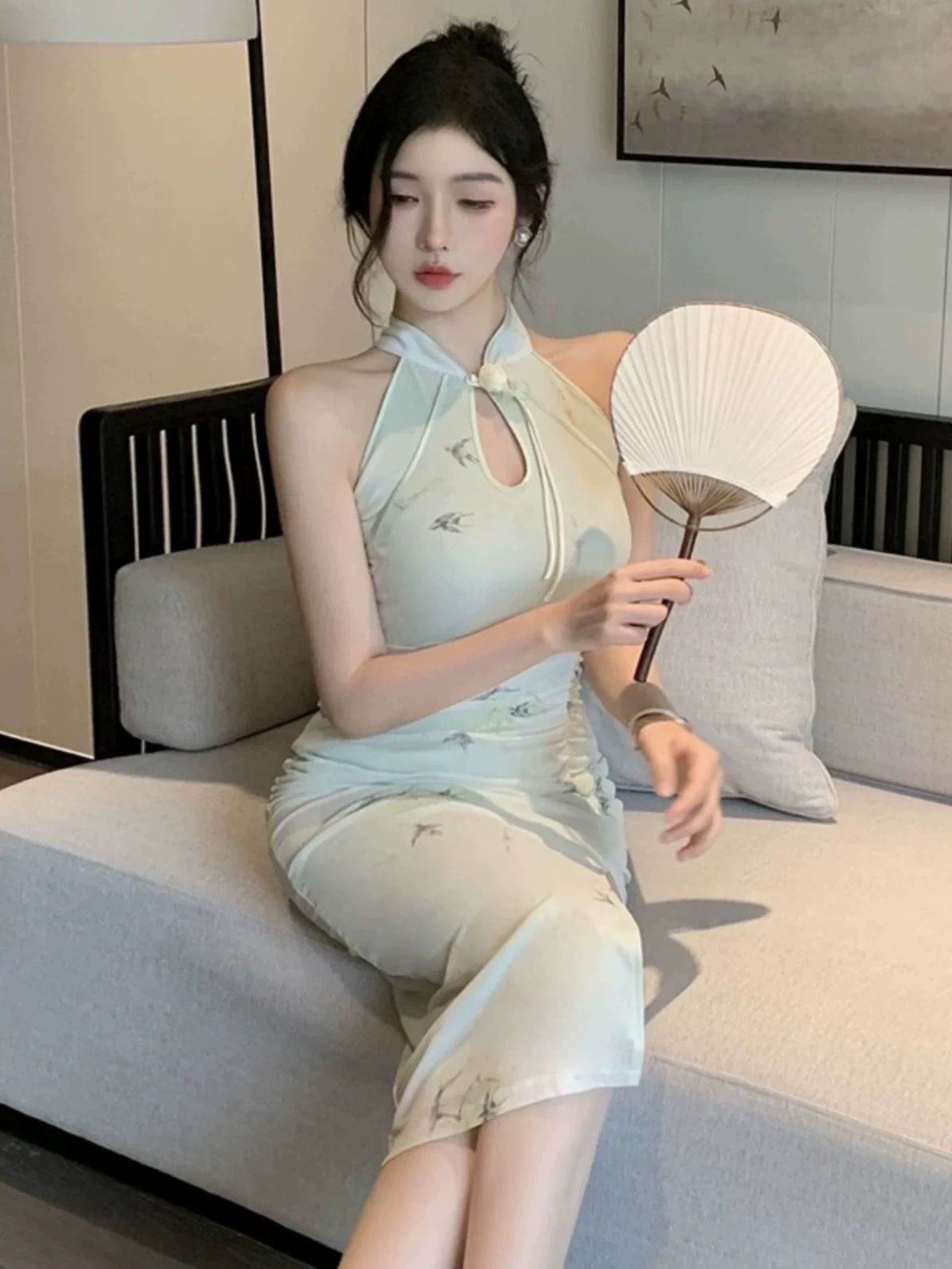 Its apparent qipao dress Q197 image