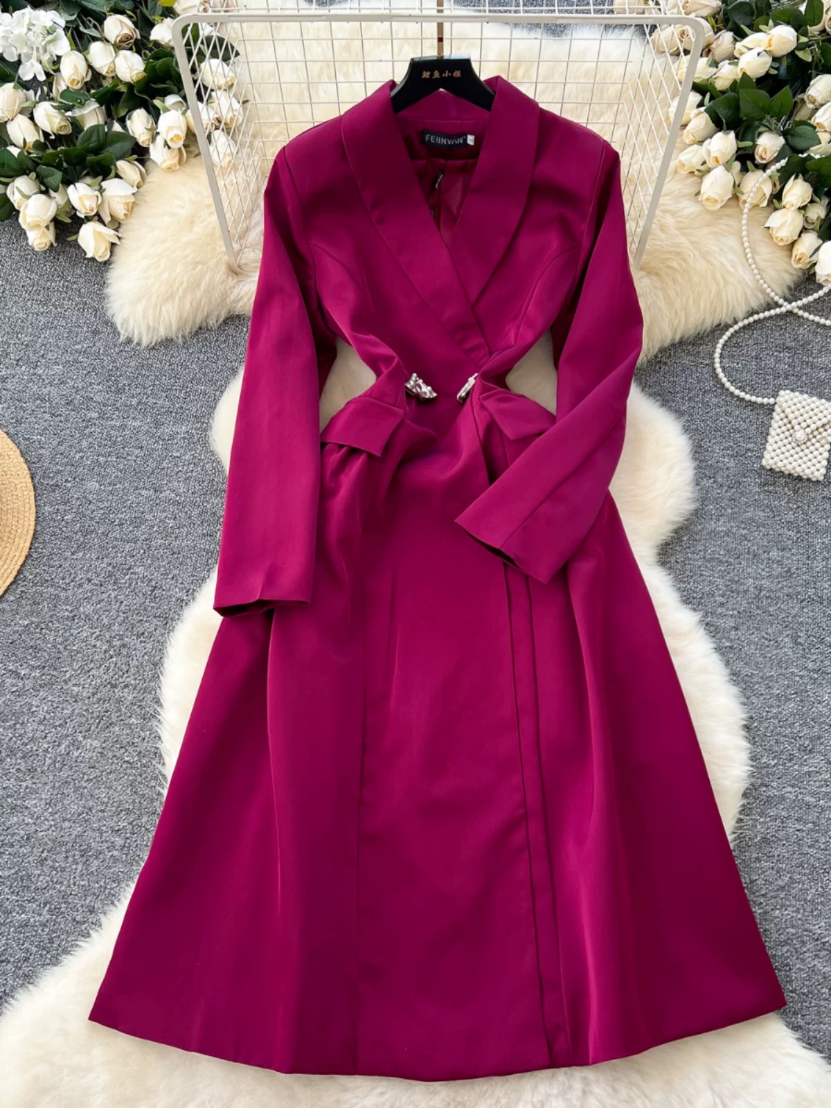 Rich aunty  formal dress FD468
