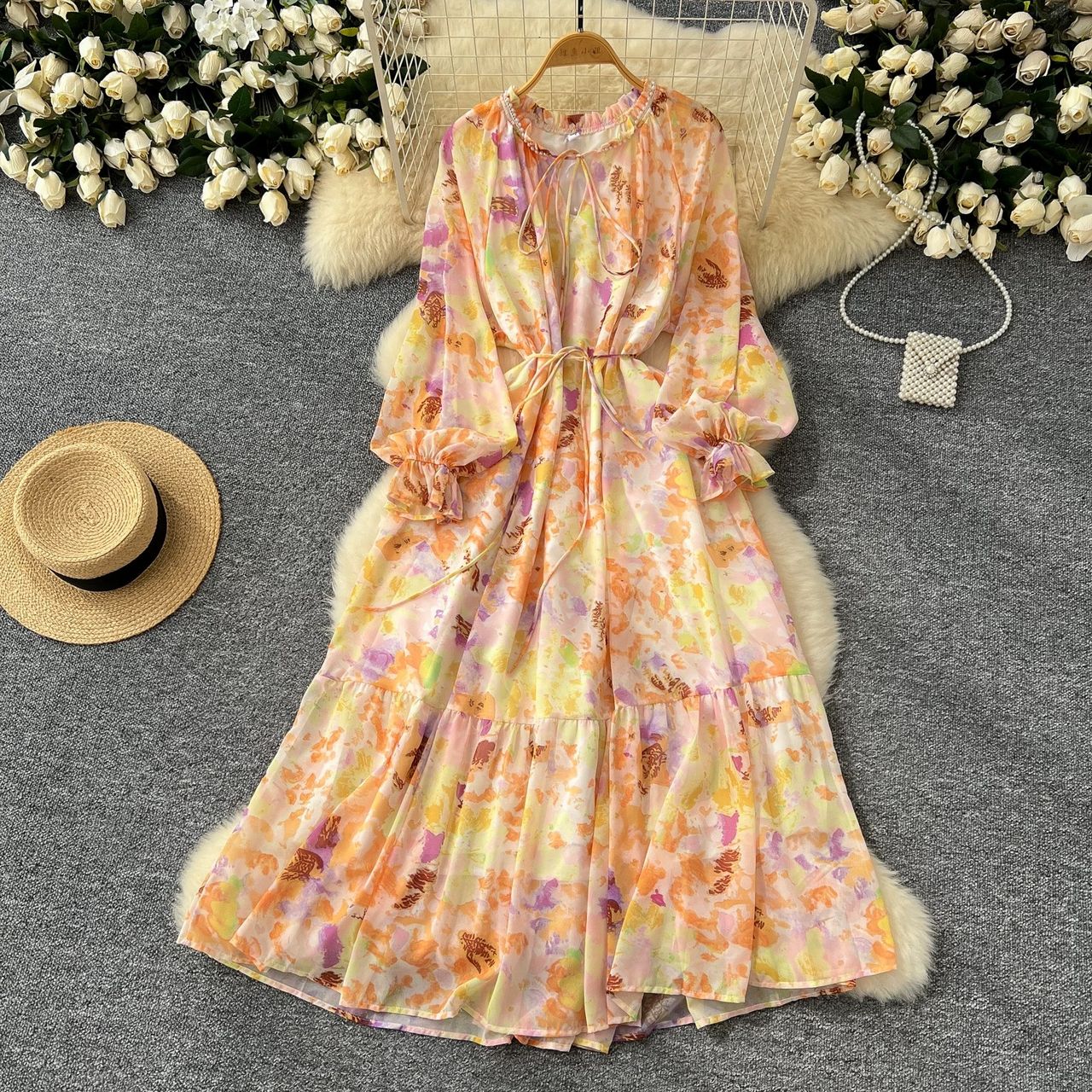 Rock and roll girl floral dress CD850 image