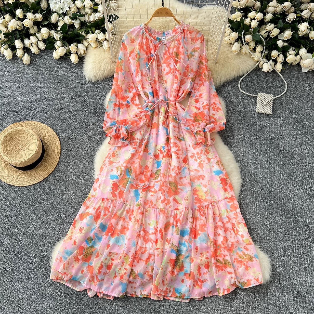 Rock and roll girl floral dress CD850 image