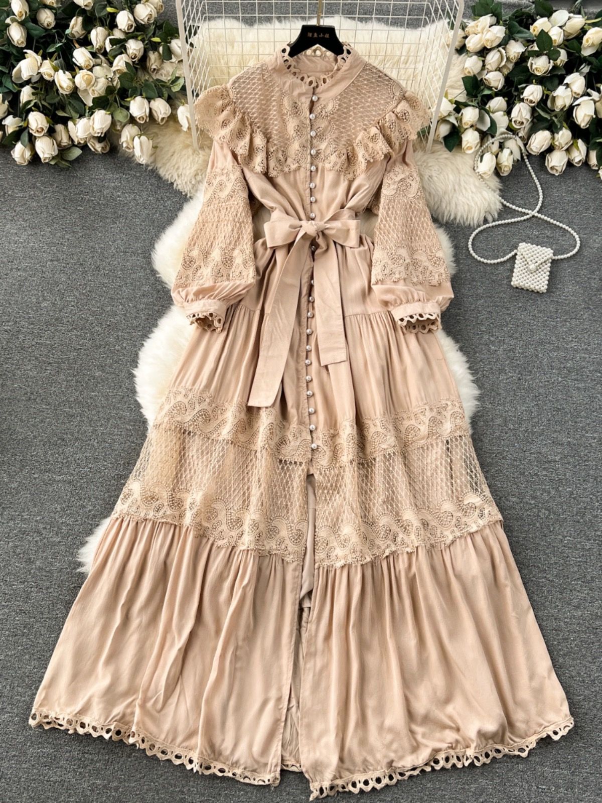 Pretty babe designer lace dress EVD192 image