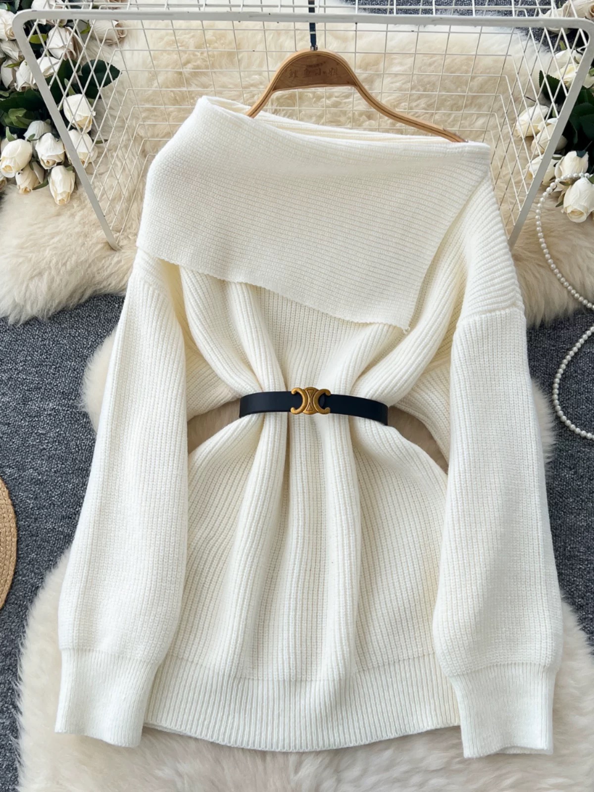 Sweetest love sweater & belt  KS137 image