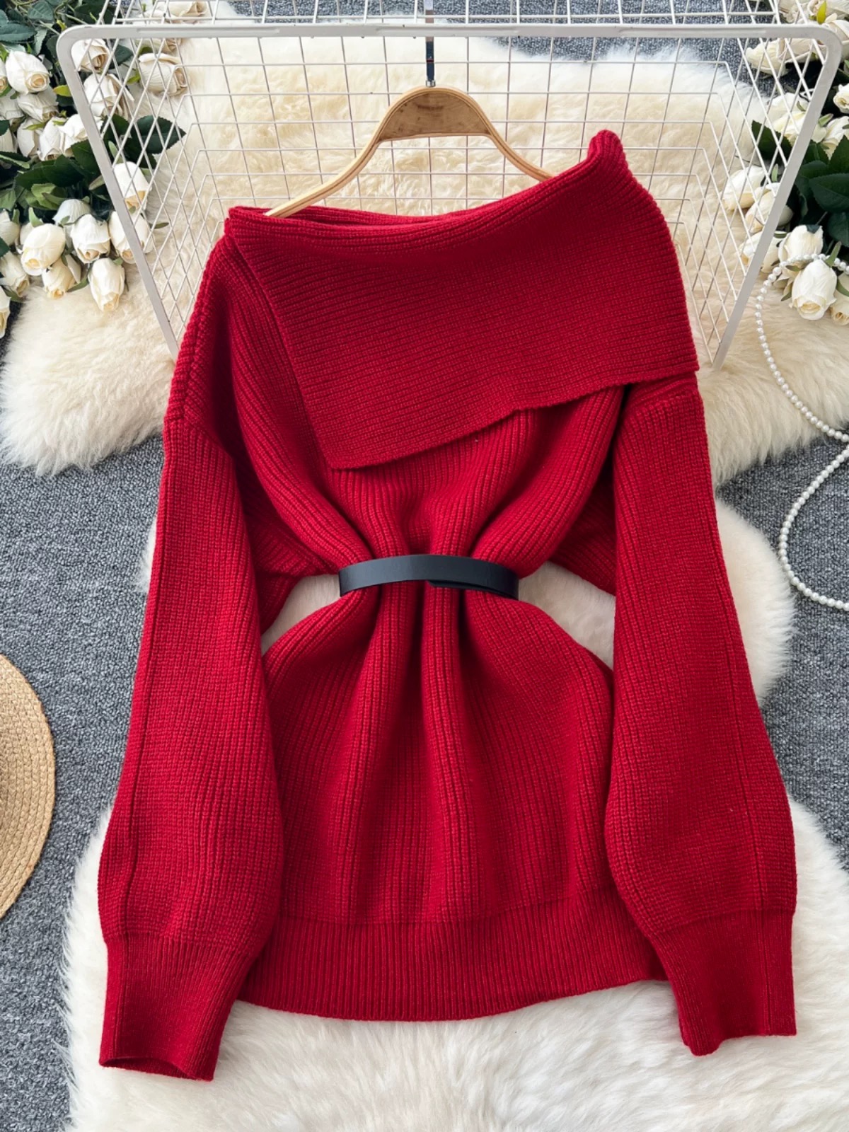 Sweetest love sweater & belt  KS137 image