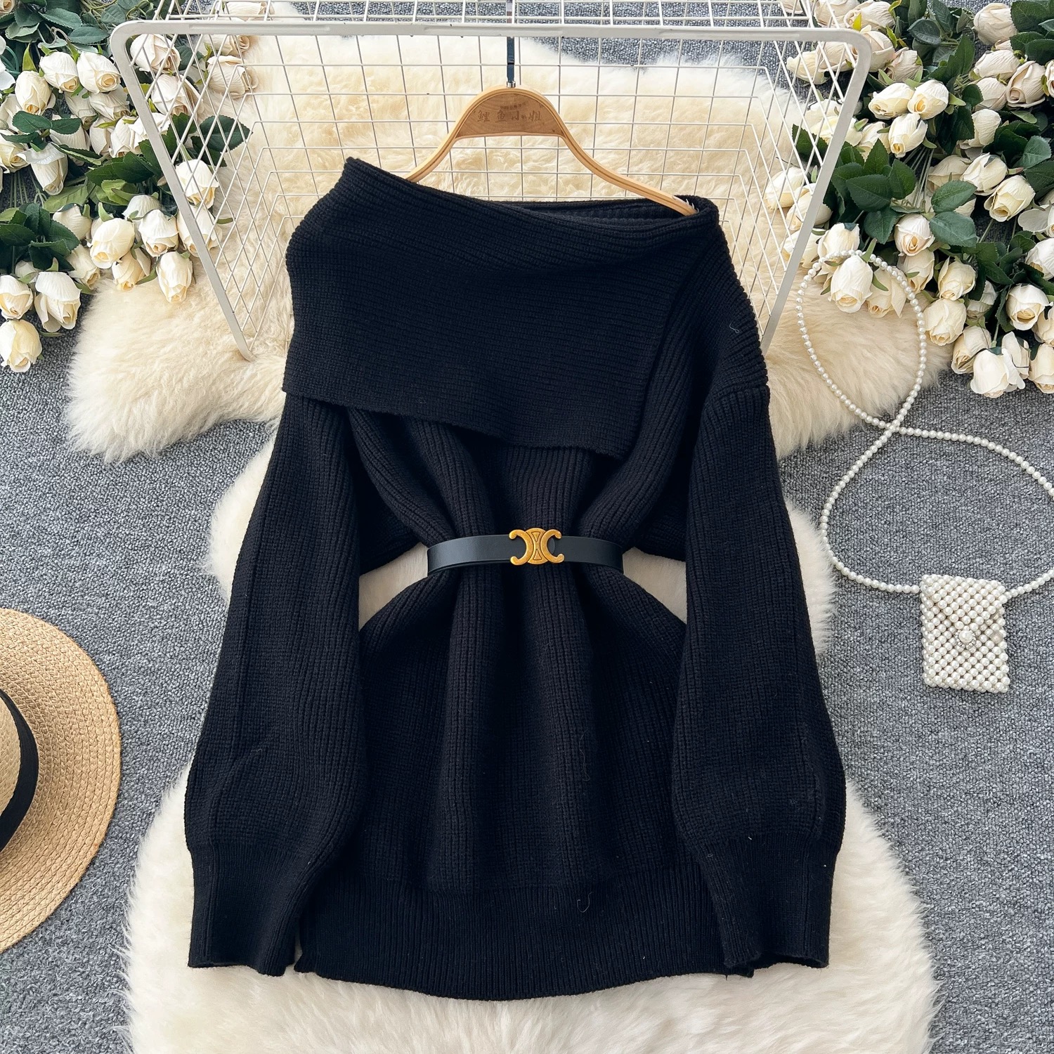 Sweetest love sweater & belt  KS137 image