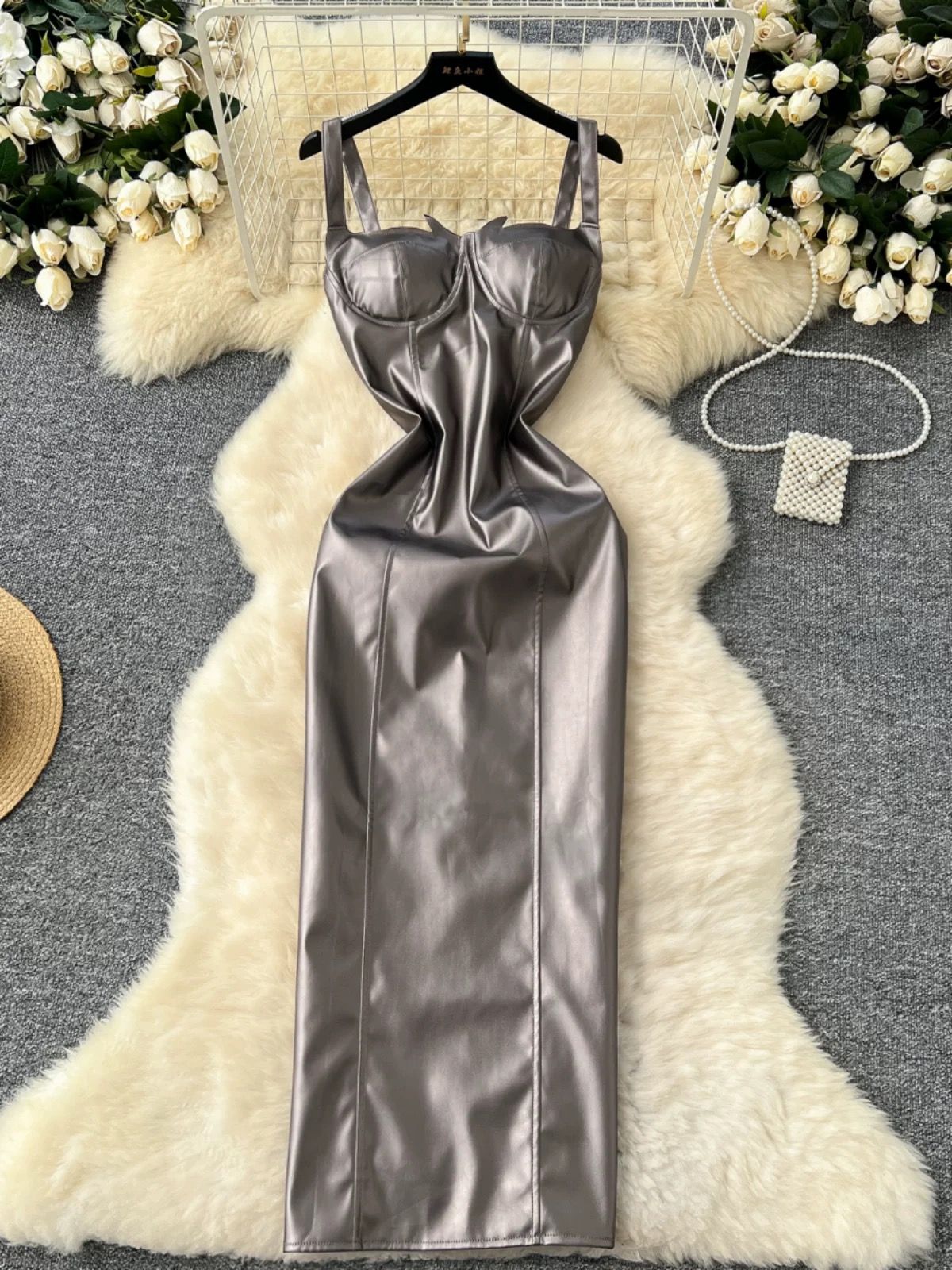 Out of the ordinary leather dress CBC1360 image