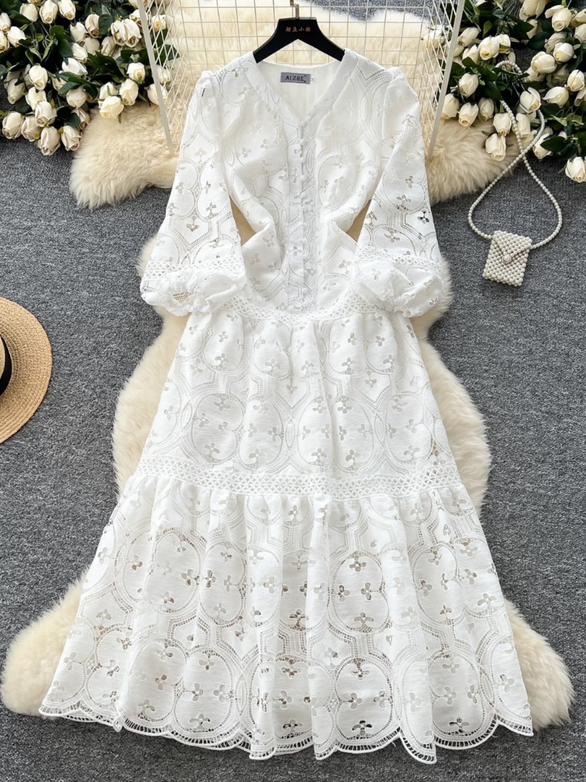 Out with a bang lace dress FD630 image