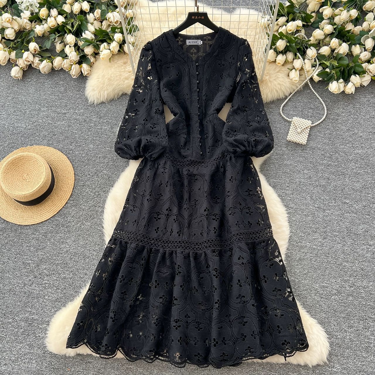 Out with a bang lace dress FD630 image