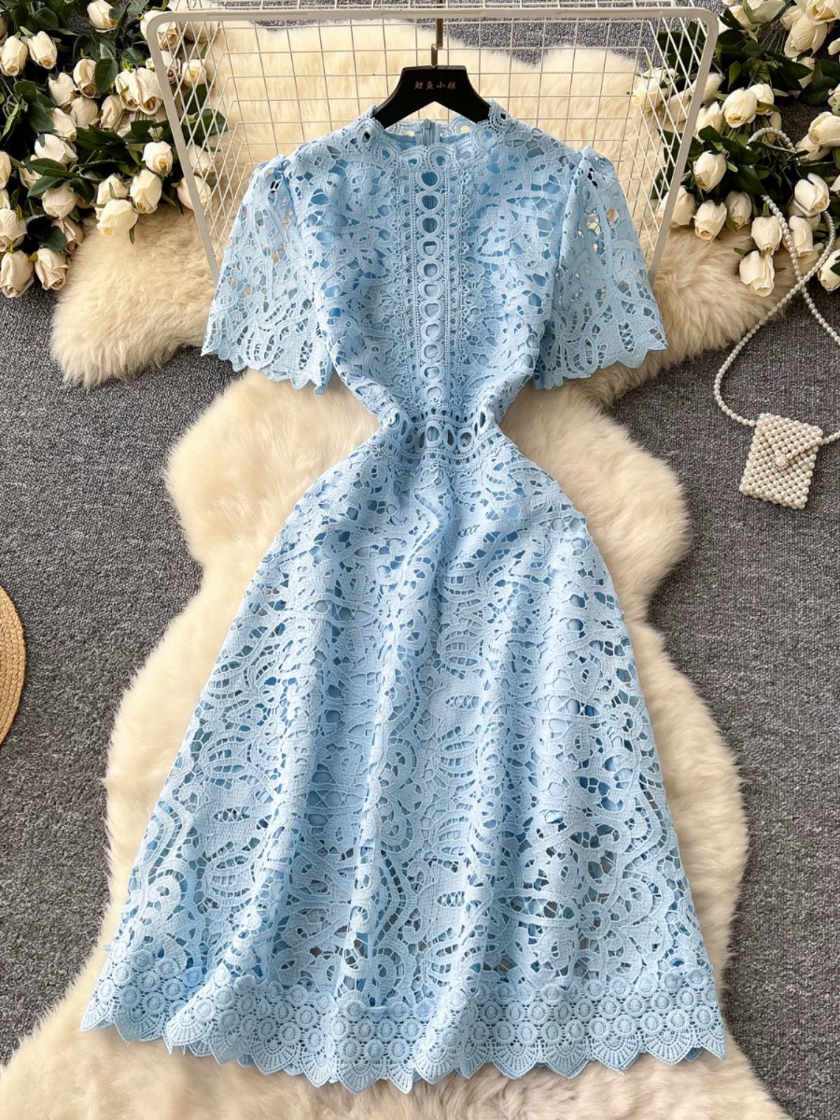 Flowing freely lace dress FD629 image