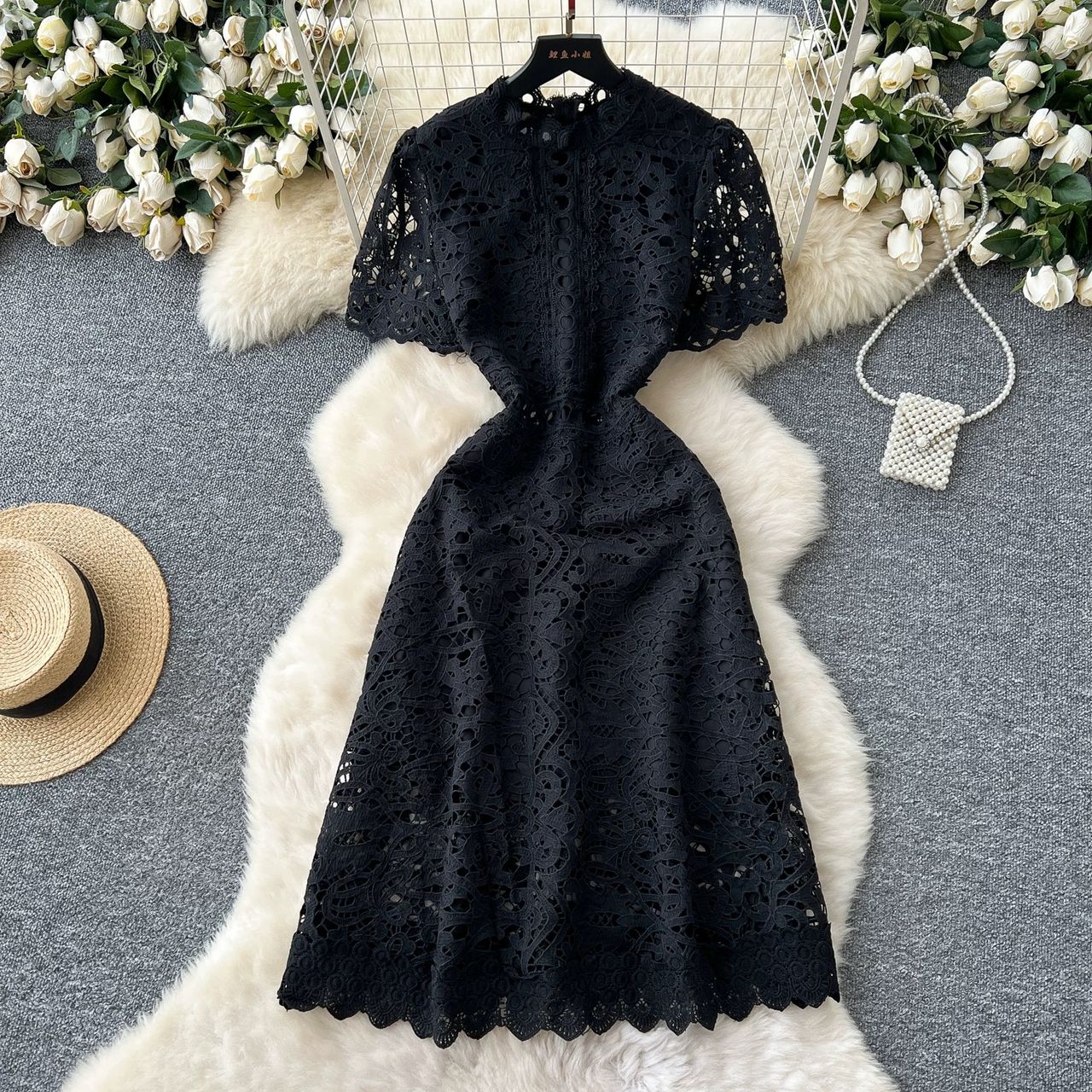 Flowing freely lace dress FD629 image