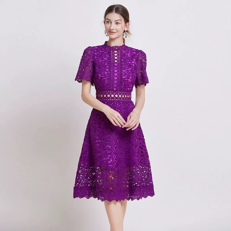 Flowing freely lace dress FD629 image