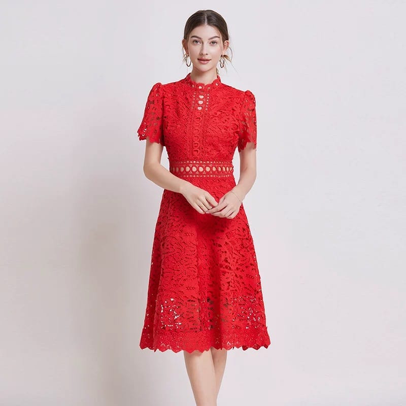 Flowing freely lace dress FD629 image