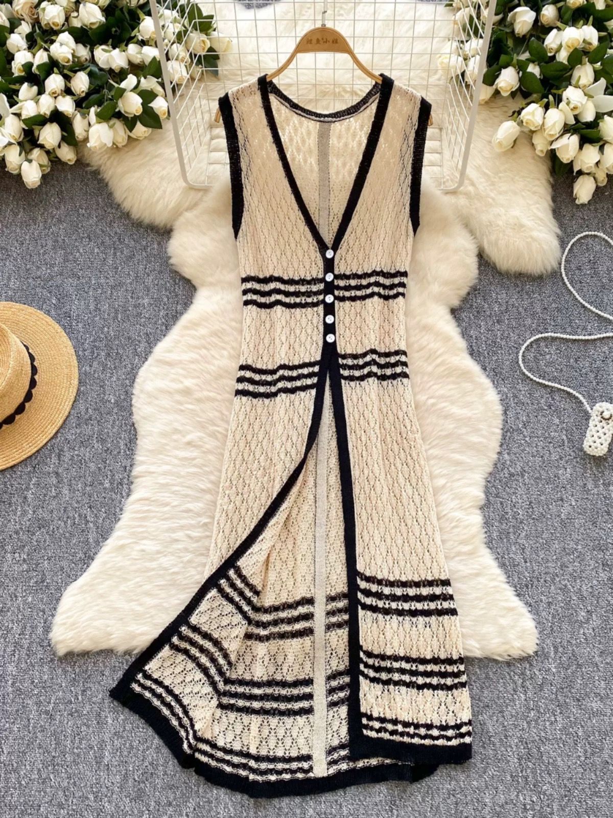 All caught up knitted kimono KM133 image