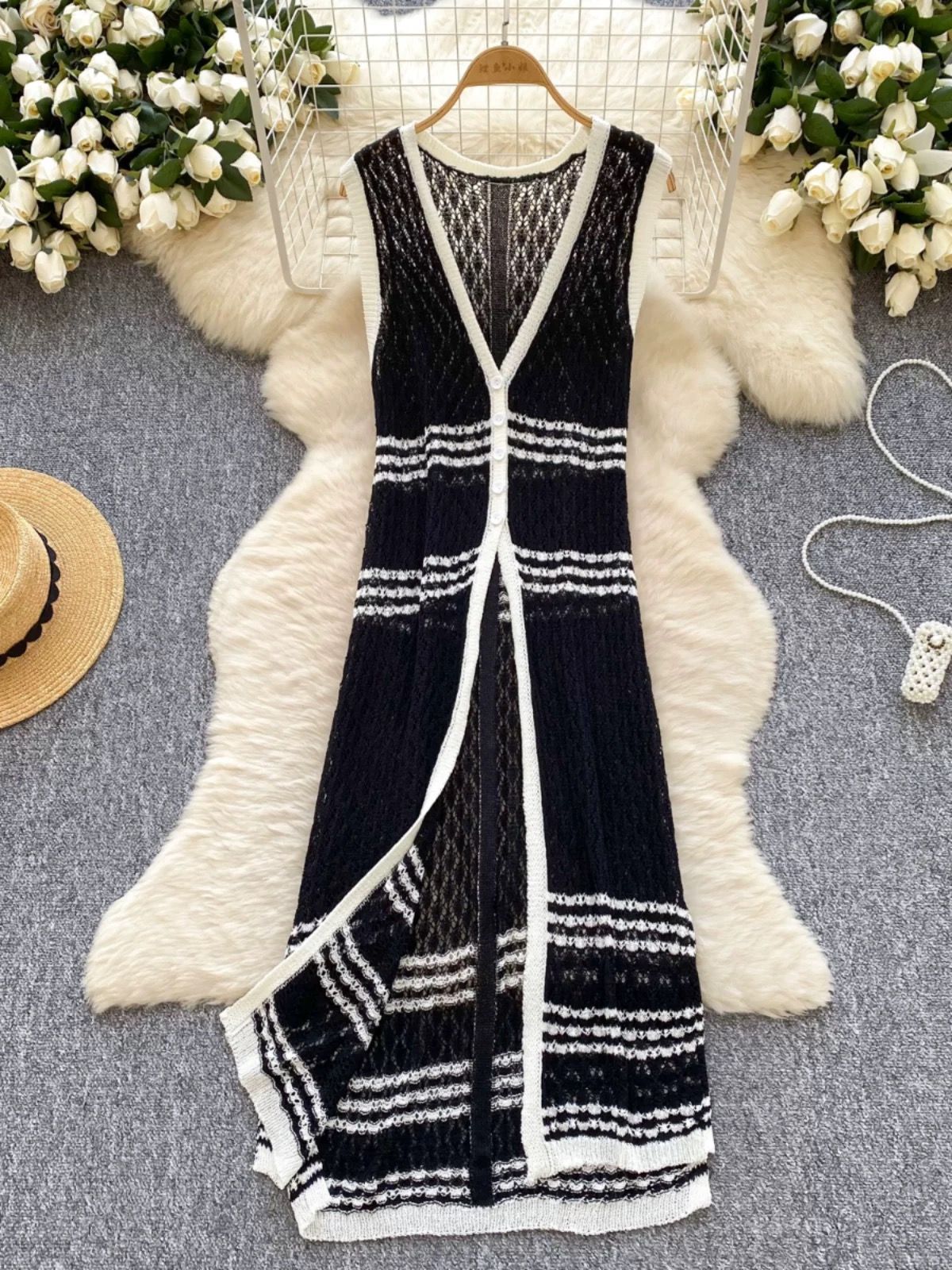 All caught up knitted kimono KM133 image