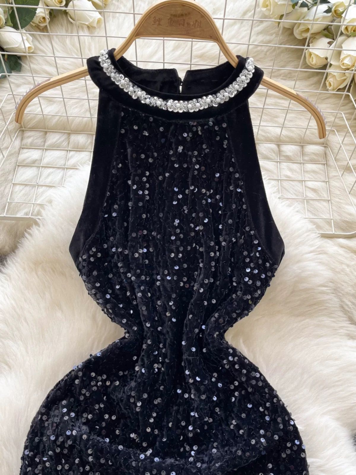 Take me on a vacay sequin dress FBC447 image