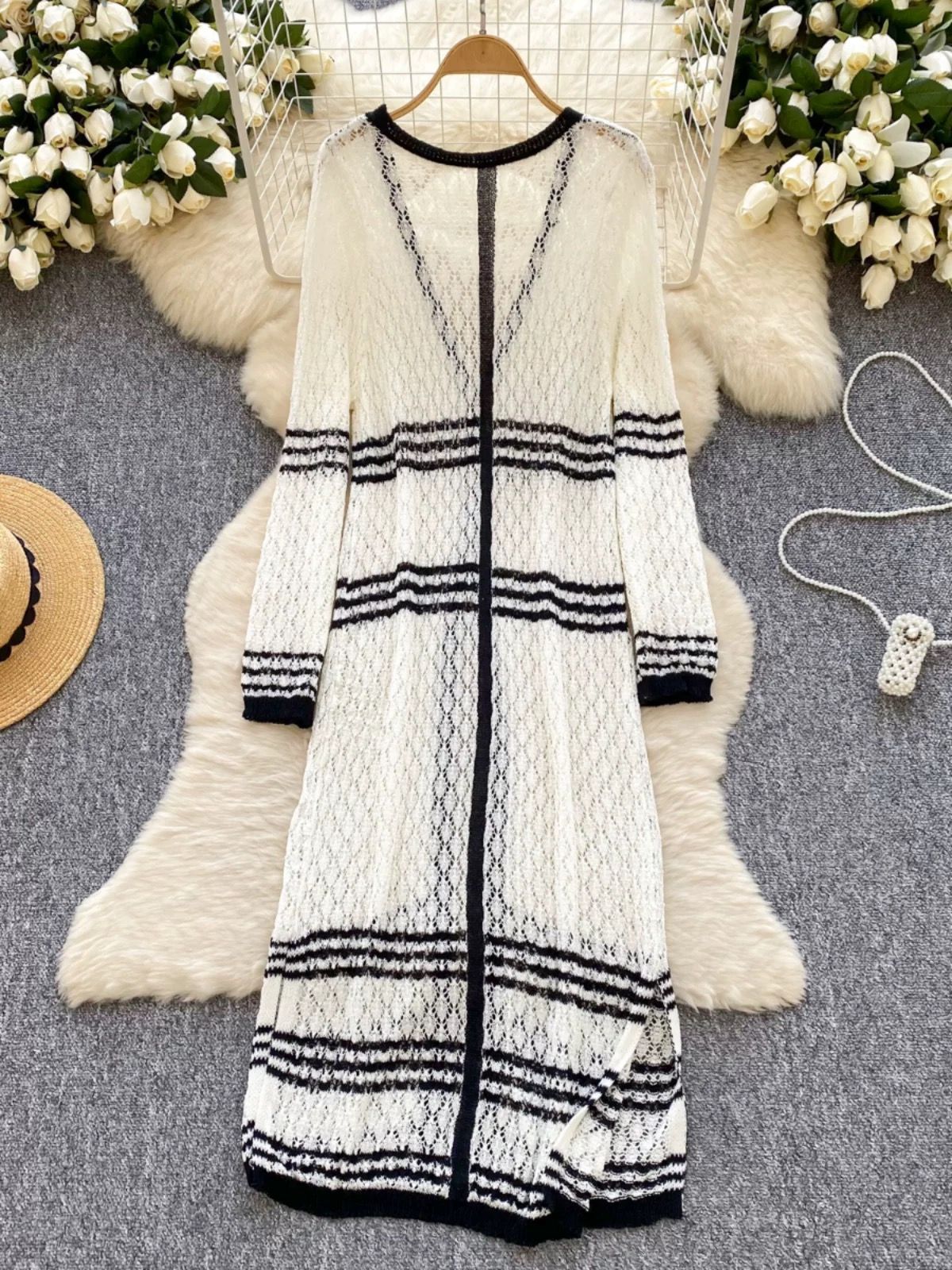 Take a hint knitted kimono KM132 image