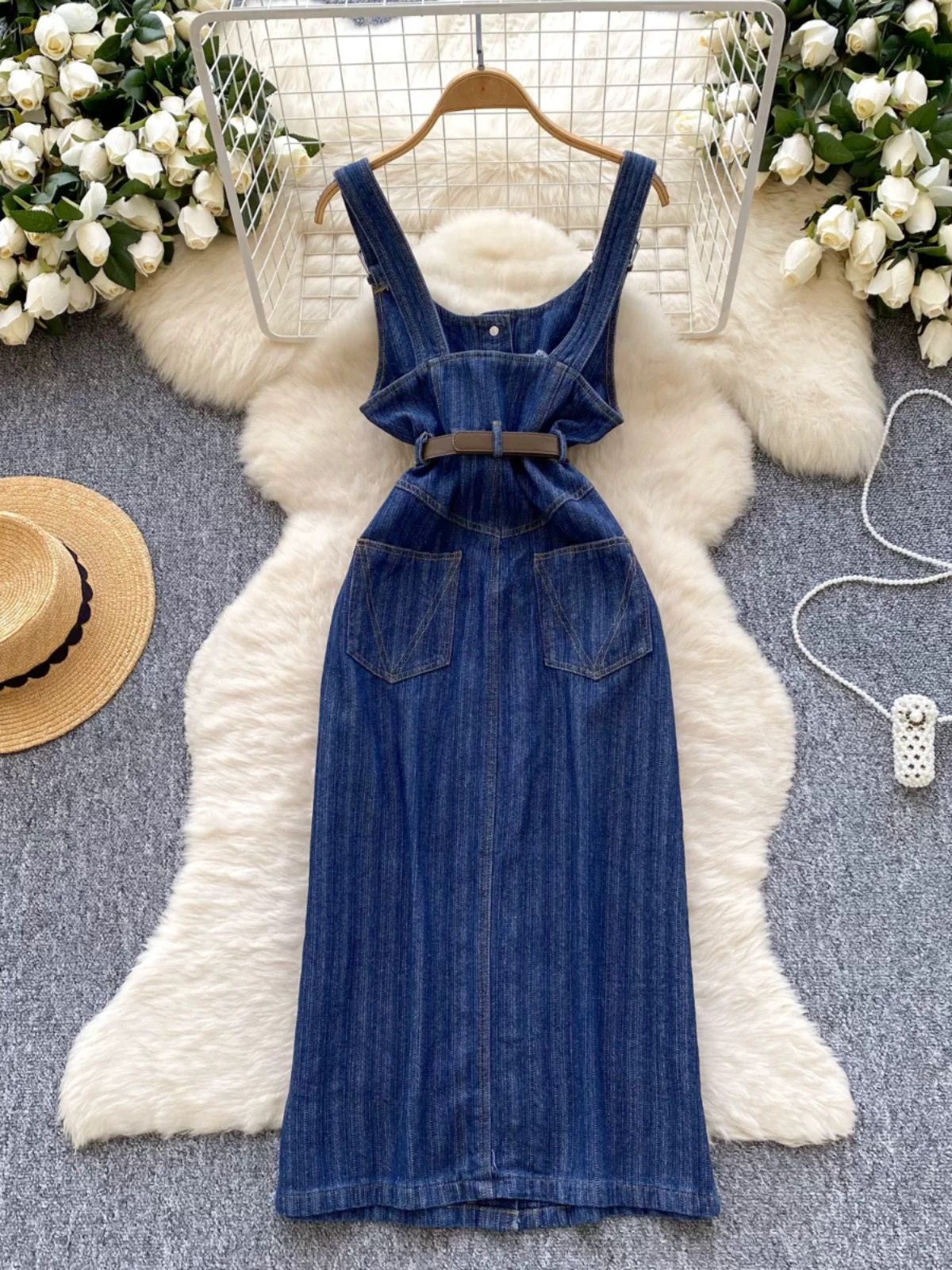 Barbie girl dress & belt DD121 image