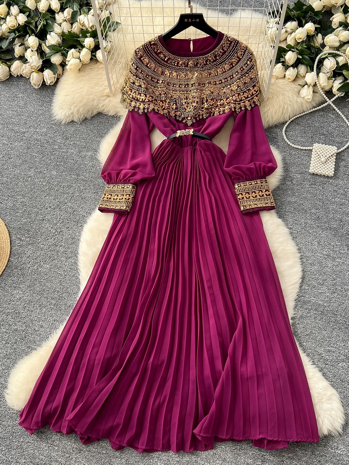 Classic color dress FD864