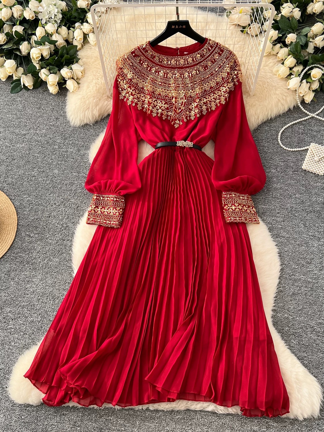 Classic color dress FD864 image