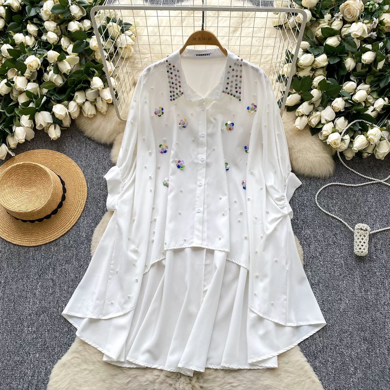 Cherie rose shirt dress SD110 image