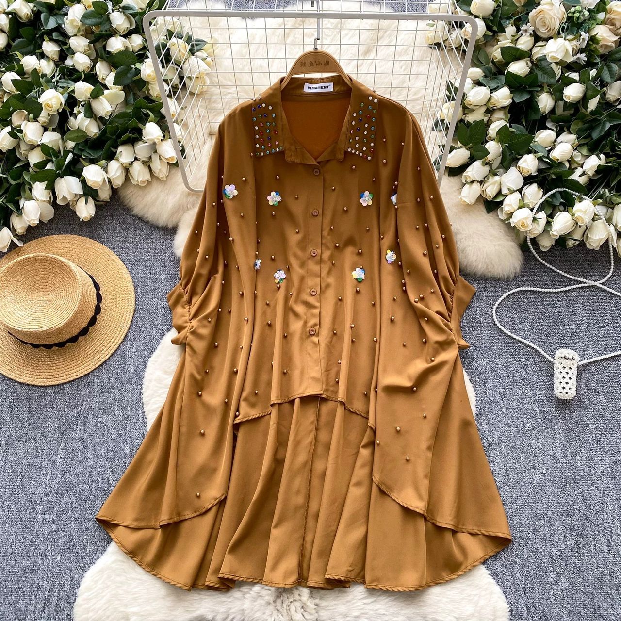 Cherie rose shirt dress SD110 image