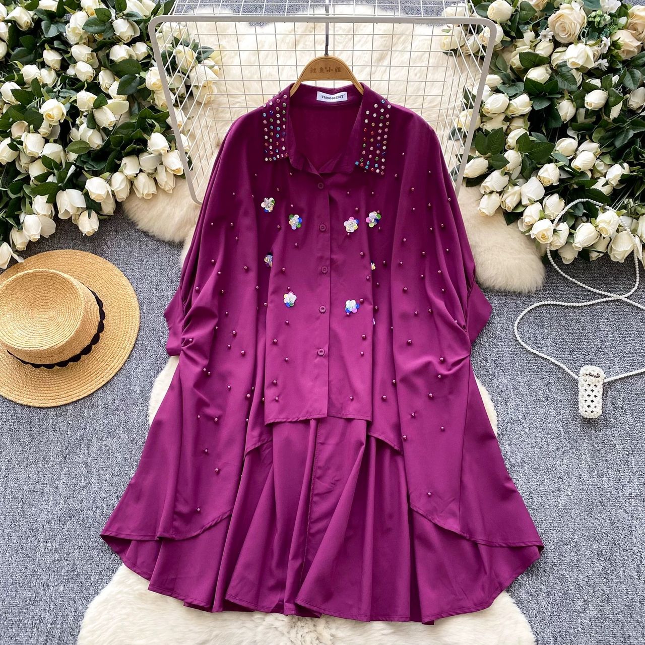 Cherie rose shirt dress SD110 image