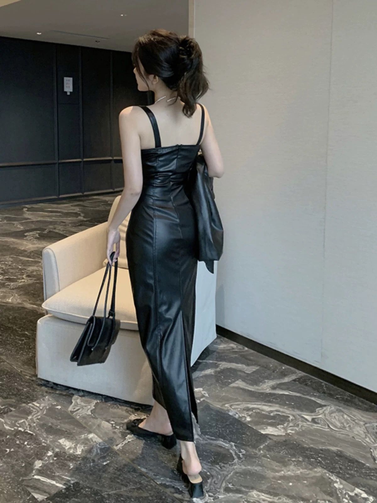 Out of the ordinary leather dress CBC1360 image