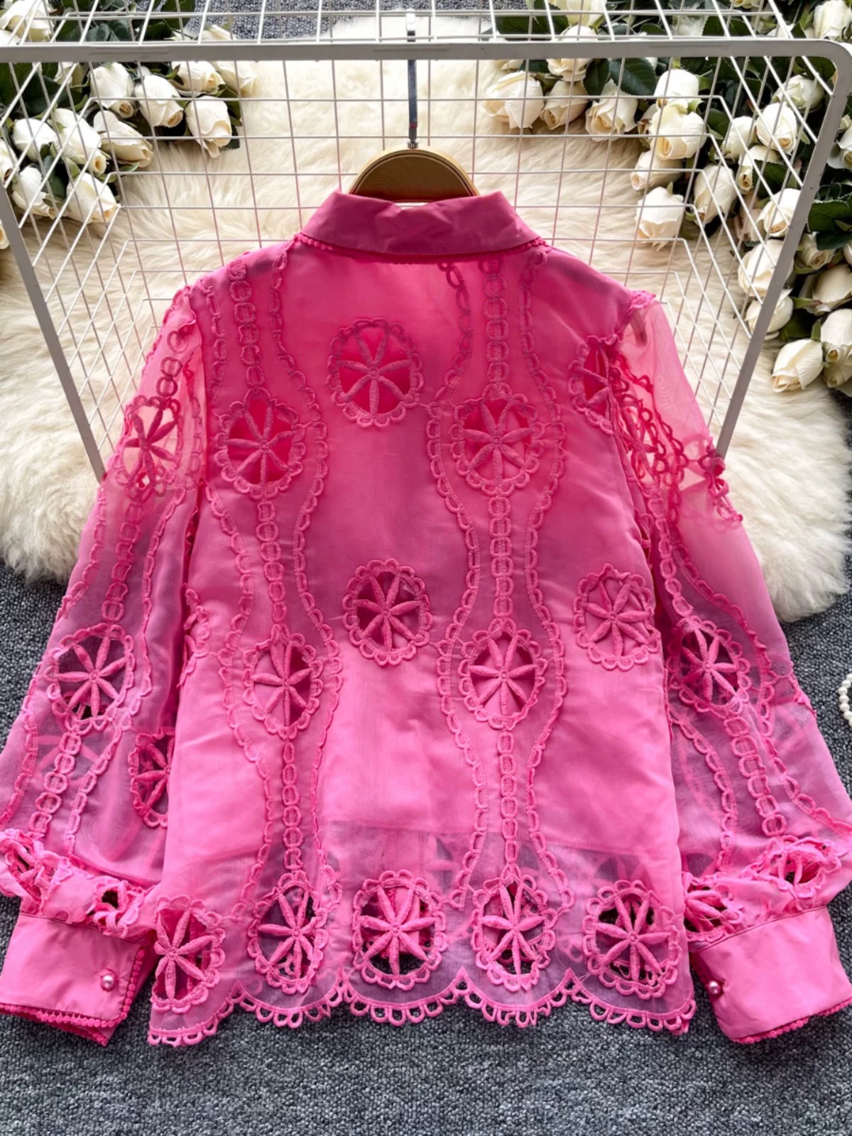 Weekend trip lace blouse BE427 image