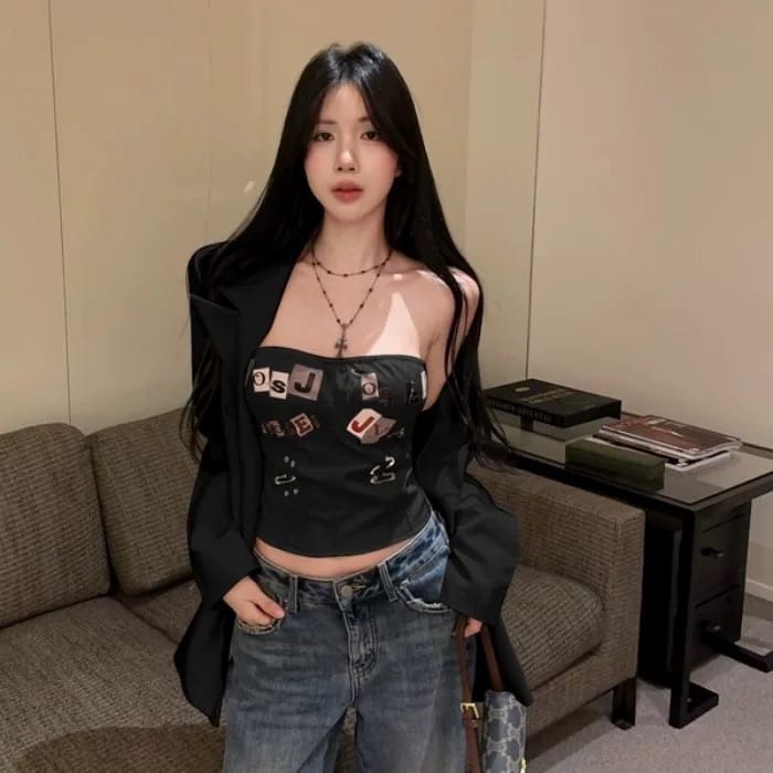 Natasha leather top CTO707 image