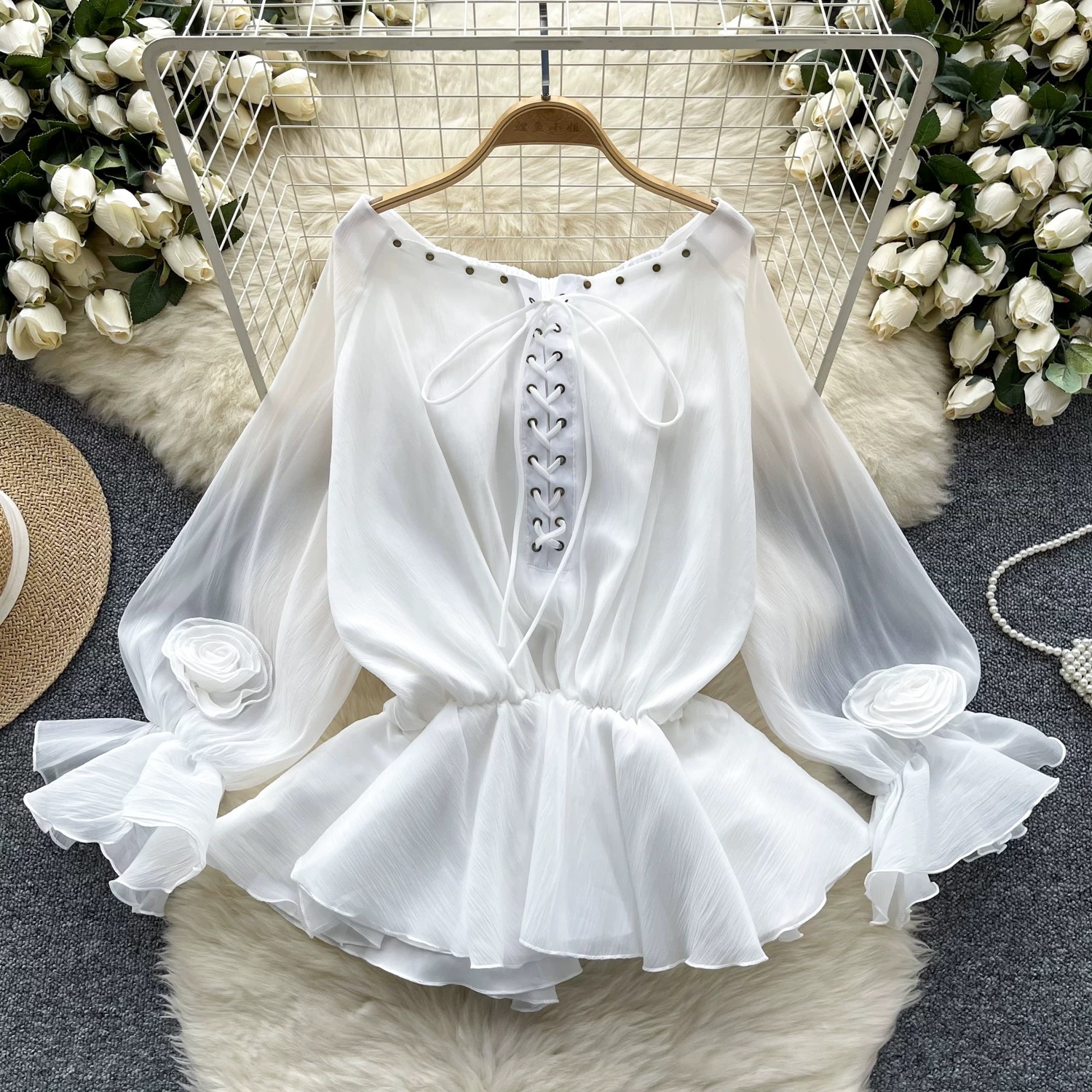 Pay attention corset blouse BE432 image