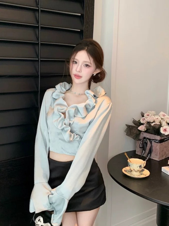 Rich aunty Sunday top CTO812