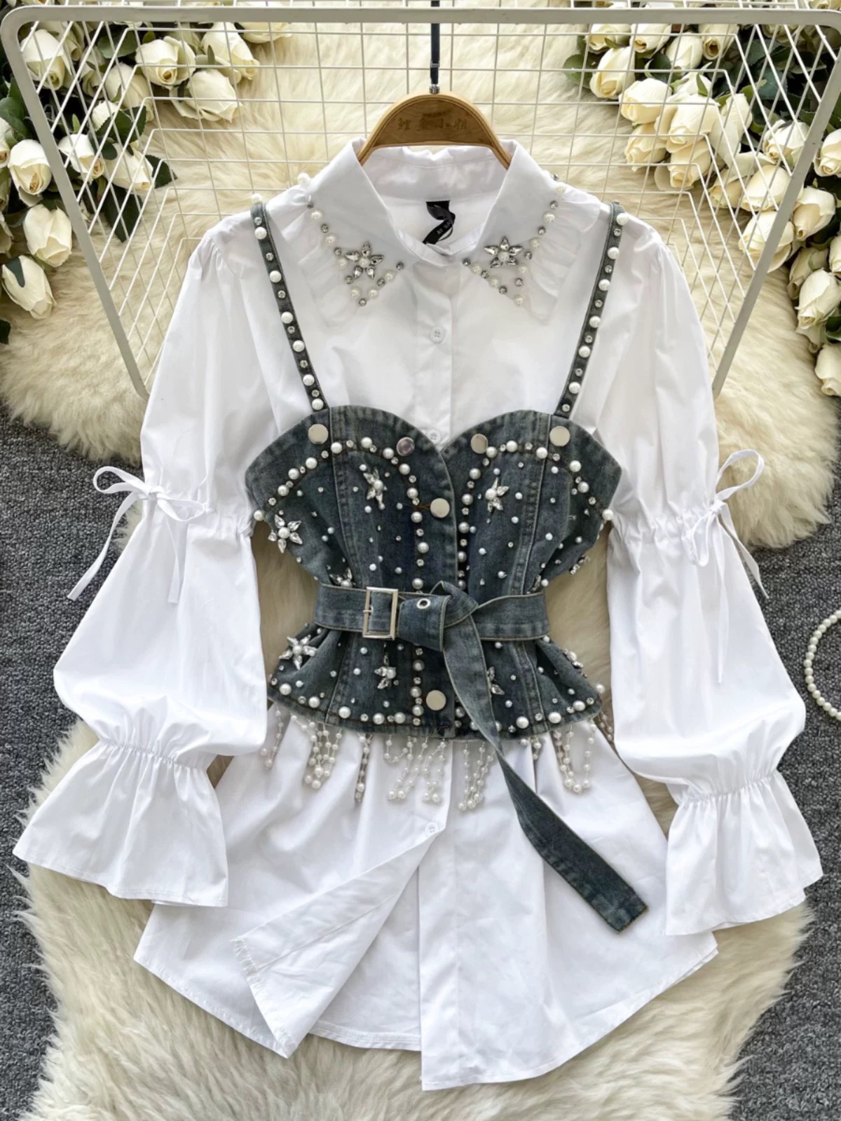Sonia shirt dress set  SS149