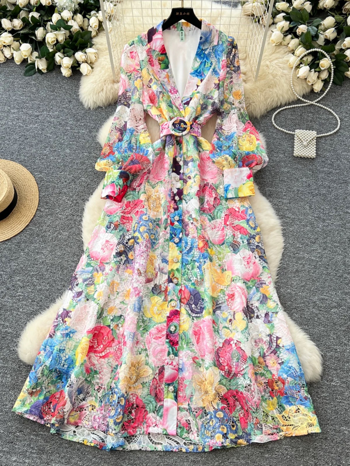 Ajay babe high quality lace dress FD1344