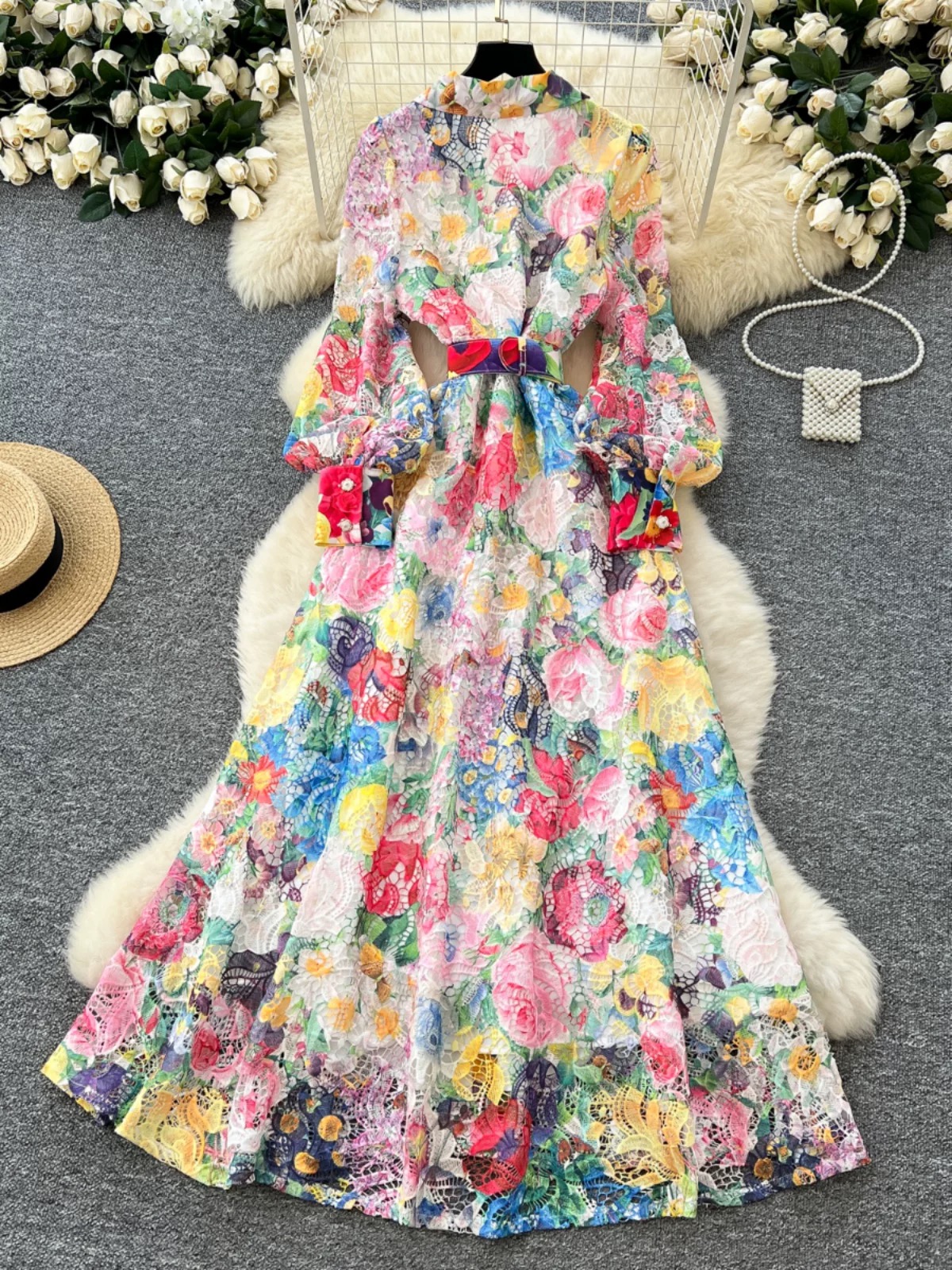 Ajay babe high quality lace dress FD1344 image