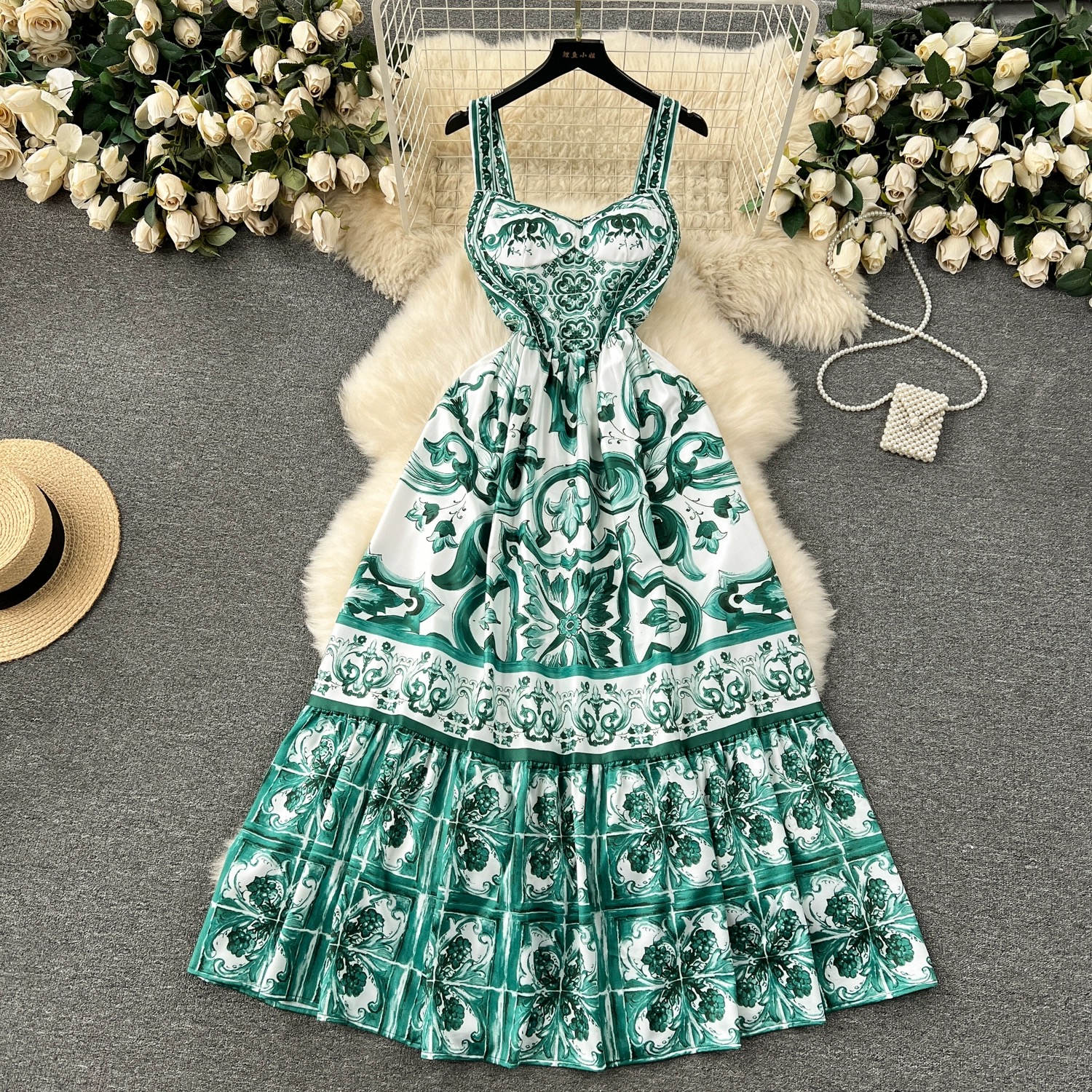 What’s the point print dress CD1051 image