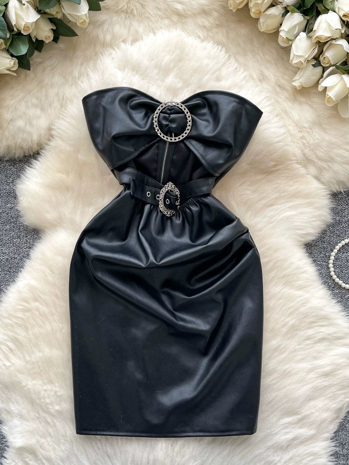 Singer babe leather dress CBC1334 image