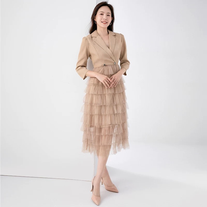 Alora suit ruffle dress FD1355 image