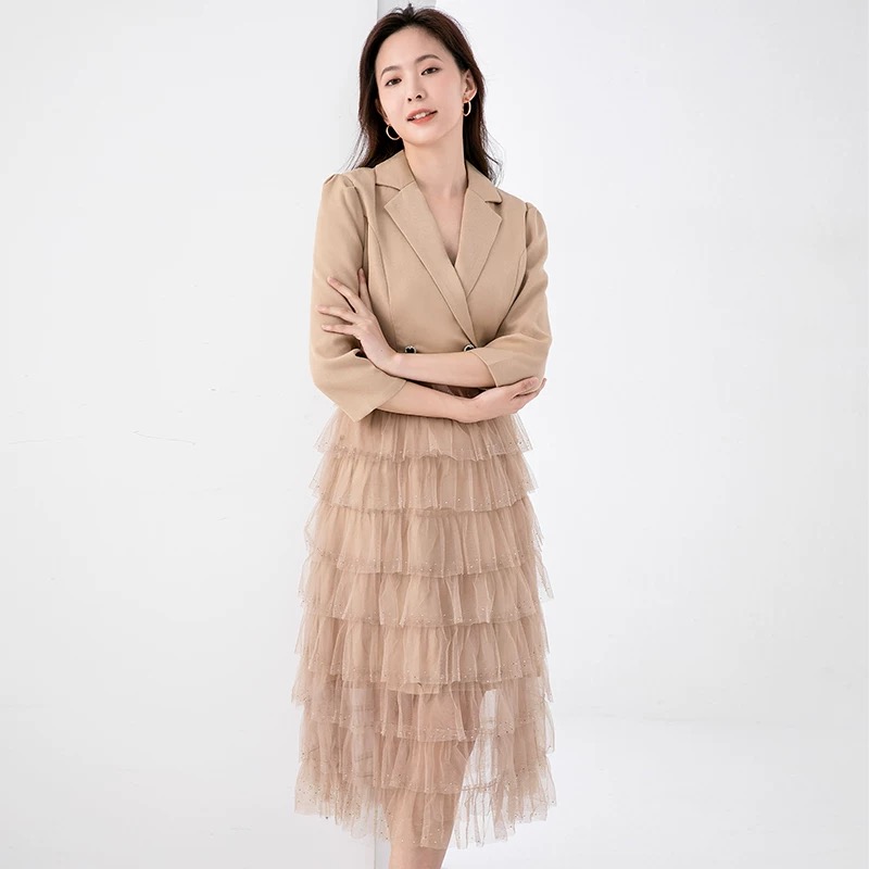 Alora suit ruffle dress FD1355 image